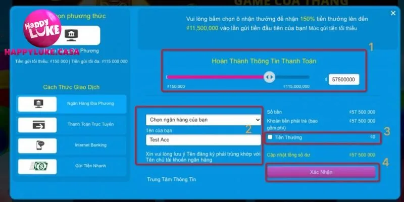 Thực hiện đơn giản với 5 bước
